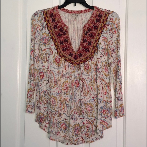 Lucky Brand tunic style blouse - Picture 1 of 5
